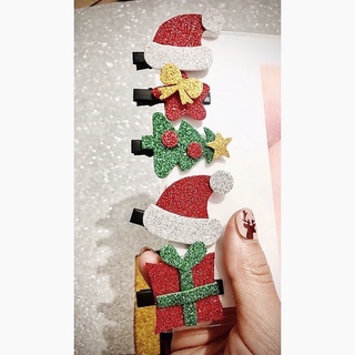 Set 4 kẹp Noel handmade cho bé