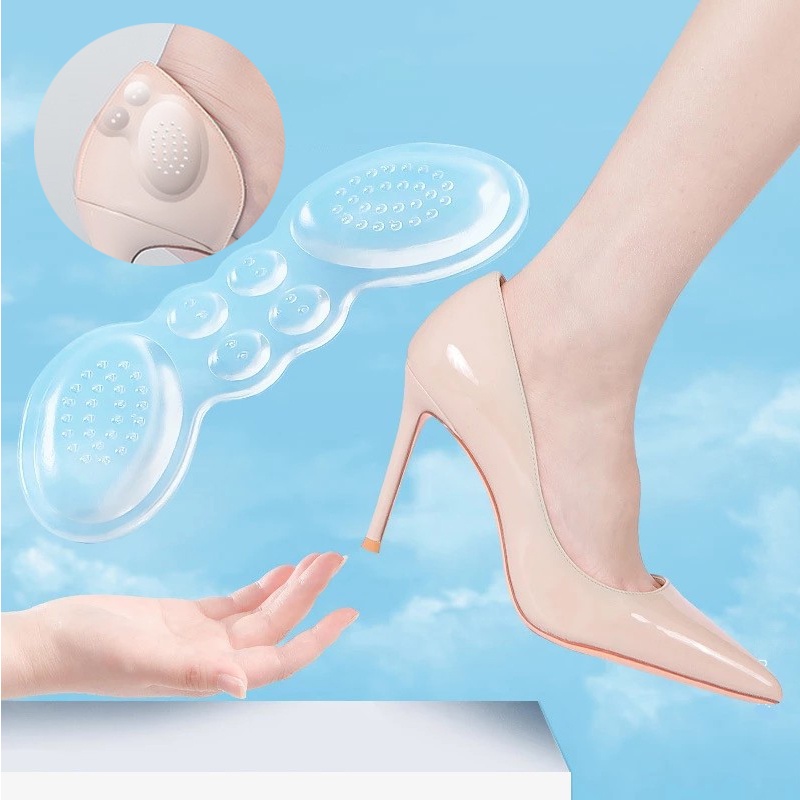 1 Cặp Miếng Dán Gót Chân Trong Suốt Giúp Giảm Đau Dành Cho Nữ