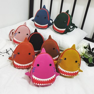 Ba lô hình cá mập hoạt hình thời trang, dễ thương cho trẻ em