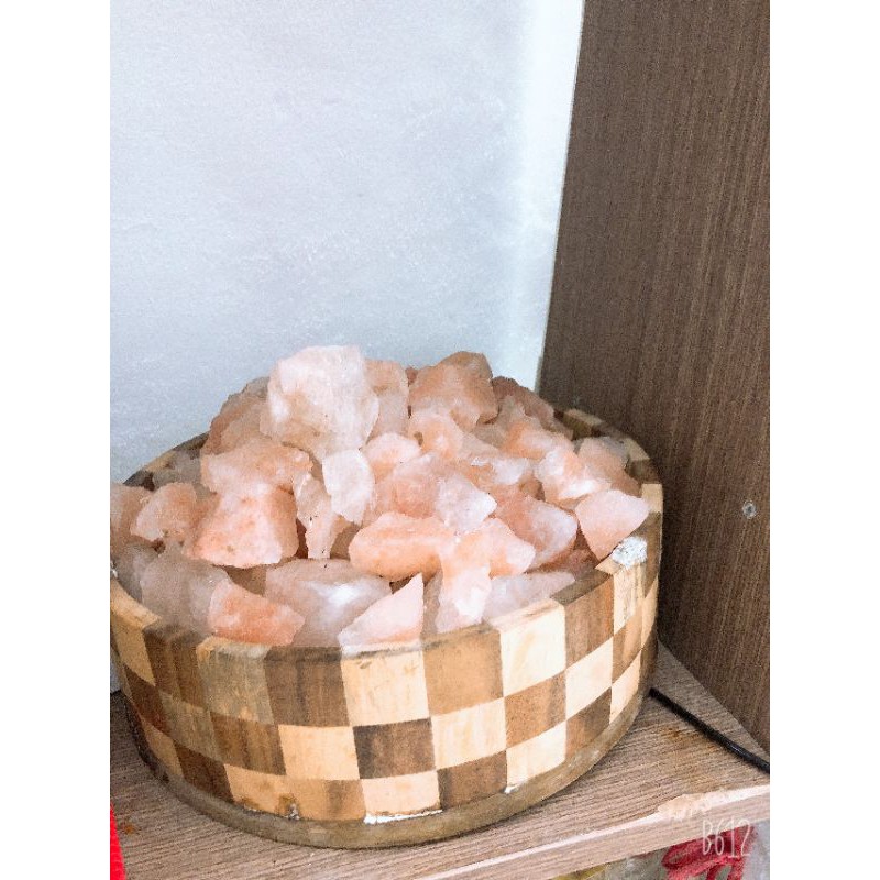 1 kg Đá Muối Himalaya -Chính Hãng Pakistan Viên Nhỏ Làm Đèn Ngủ Để Bàn
