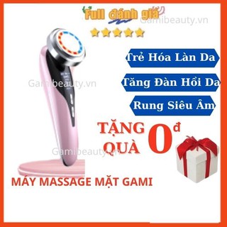 Máy Massage Mặt, Đẩy Tinh Chất, Chăm sóc và mát xa da mặt toàn diện làm sạch trẻ hóa da mặt tăng đàn hồi da Gami Beauty