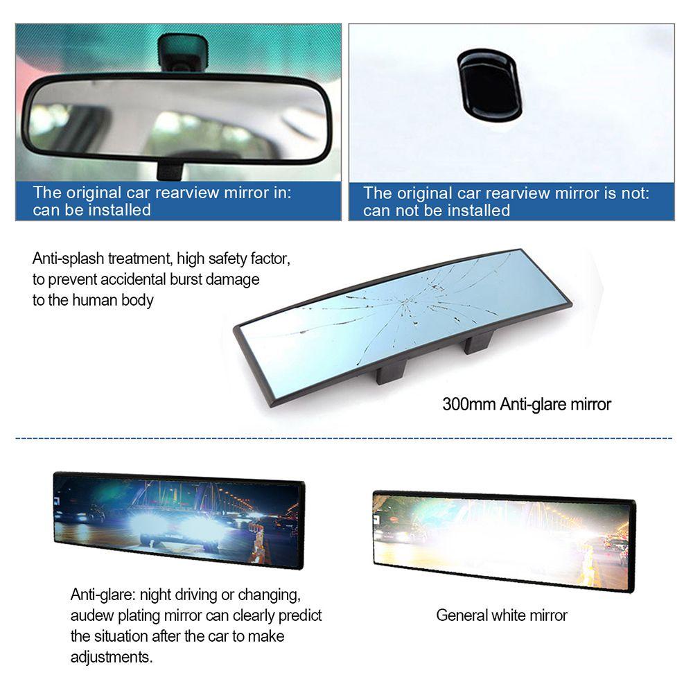 Gương Chiếu Hậu 300mm Chống Lóa Gắn Phía Sau Xe Hơi Cho Trẻ Em