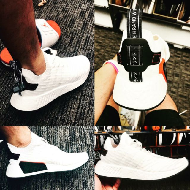 (SIÊU HOT) GIÀY THỂ THAO NMD R2 WHITE/BLACK Trắng gót đen ( còn nhiều màu, nhiều mẫu)