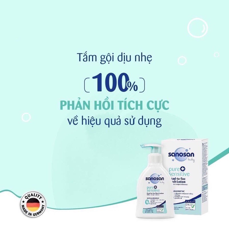 Sữa Tắm Dịu Nhẹ Cho Da Nhạy Cảm SANOSAN 200ml Nhập Khẩu Đức