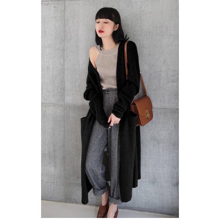 Áo Khoác cardigan Len Dày Dáng Rộng Phong Cách Hàn Quốc Thời Trang Nữ 2023