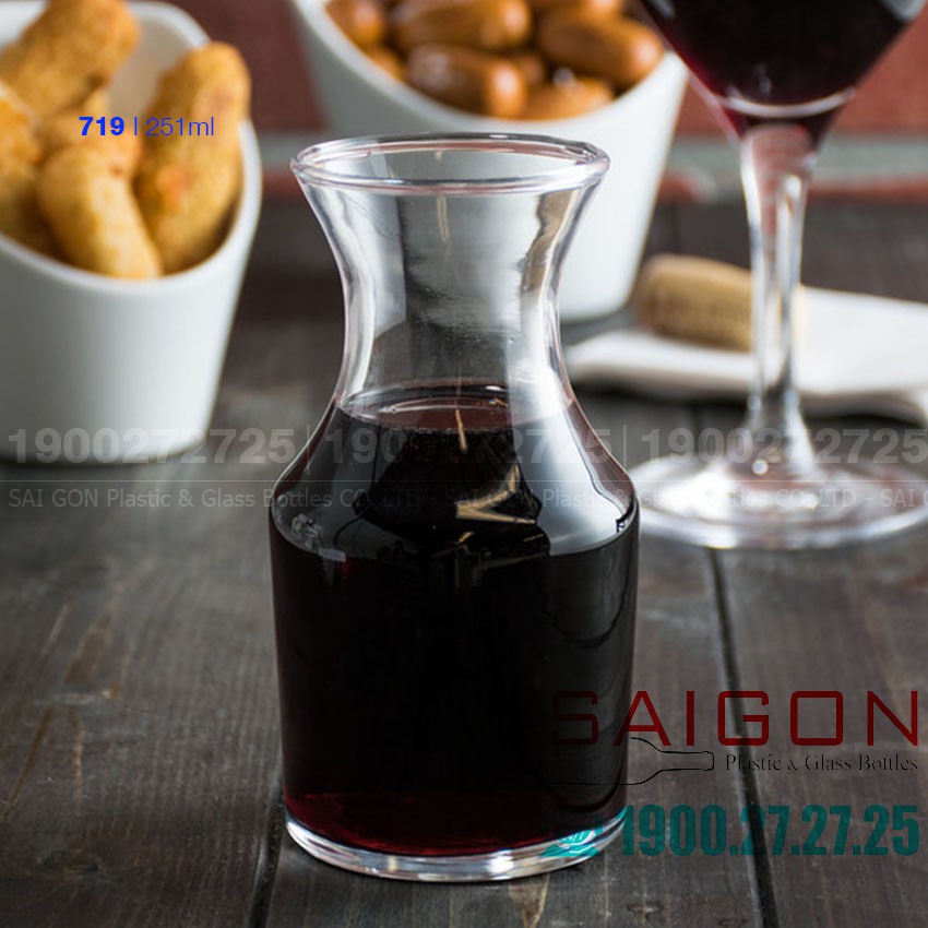 [Mã LIFE10K1904 giảm 10K đơn 20K] Bình Rót Thủy Tinh Decanter 133ml , 251ml | Tùy Chọn Dung Tích | BigBuy360 - bigbuy360.vn