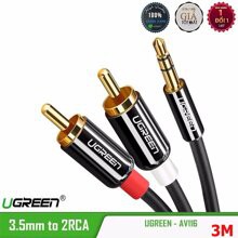 Cáp Audio 3,5mm Ra 2 Đầu bông sen Cao Cấp Chính Hãng Ugreen