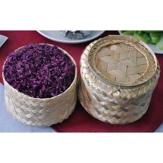 Hộp đựng xôi bằng tre đan