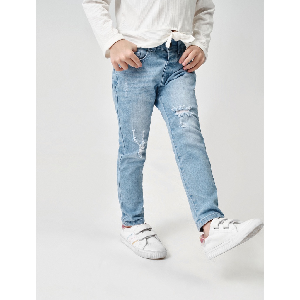 Quần jeans bé gái CANIFA dáng slim fit - 1BJ20W006