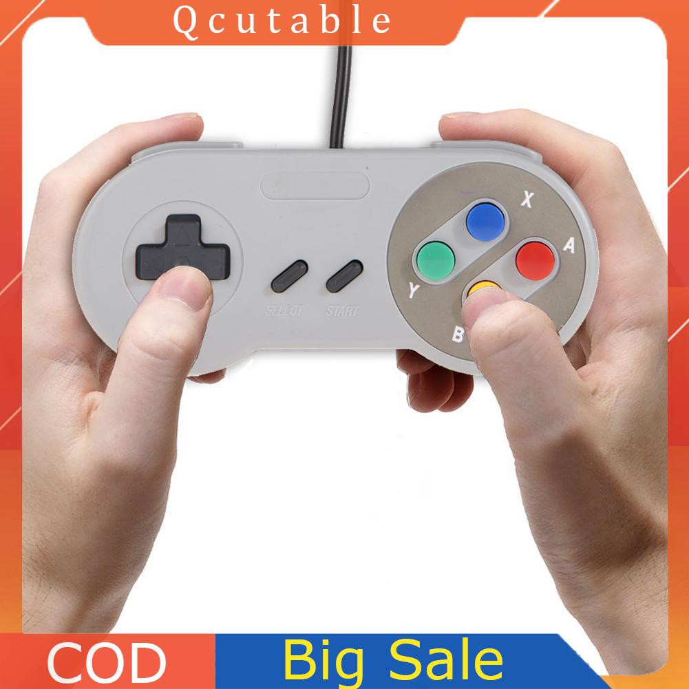 Bộ 2 Tay Cầm Chơi Game Super Nintendo Snes Usb Famicom Cho Pc