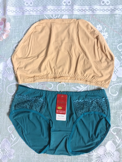 Set 5 Quần lót nữ Thịnh Phát size trung, quần chíp nữ thun lạnh phối ren cao cấp