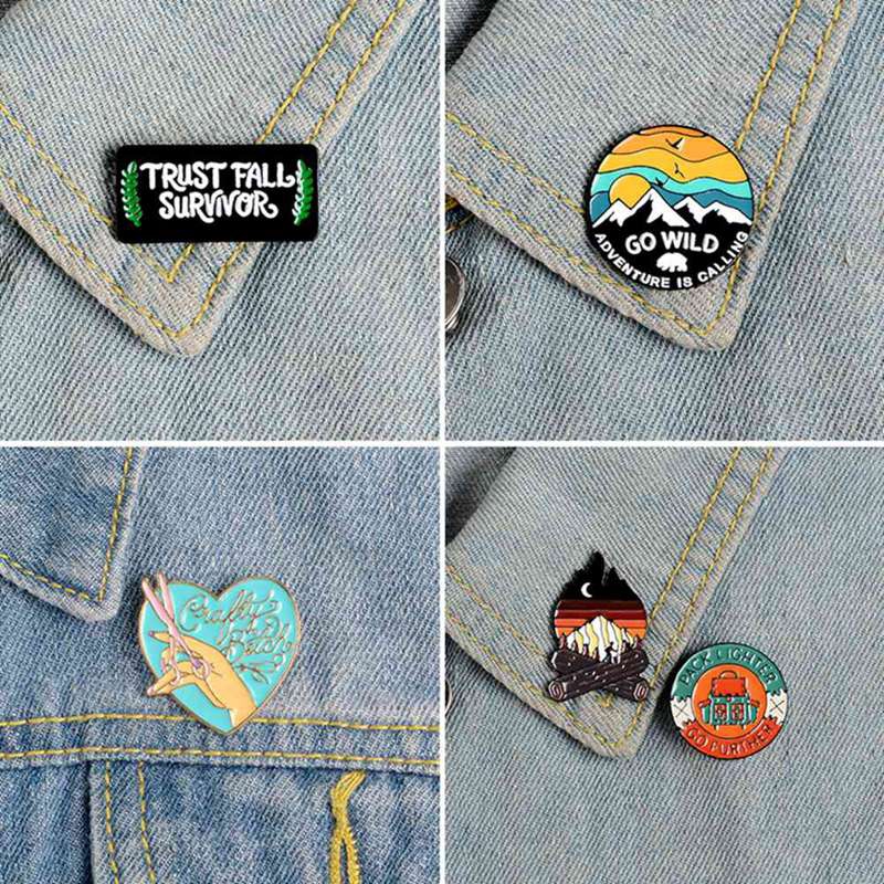 Ghim cài áo nhiều họa tiết xinh xắn sáng tạo cho nữ