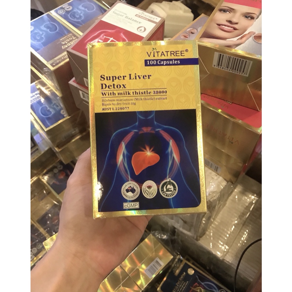 Viên Uống Thải Độc Gan Vitatree Super Liver Detox Hộp 100 Viên