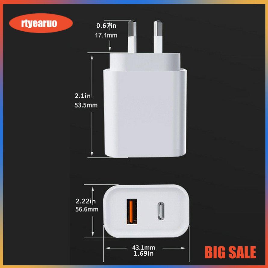 Travel Mobile Phone Charger Smart Charging Head 18W USB Fast Charger