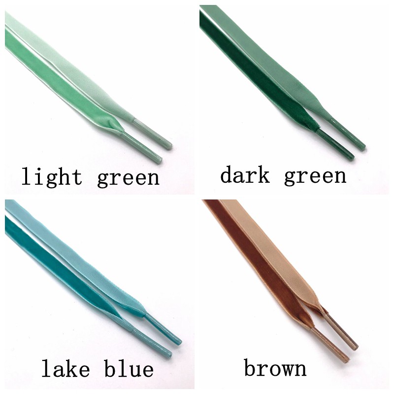 Dây Giày Nhung Dẹt Rộng 1Cm Rộng 100-120Cm Kiểu Mới