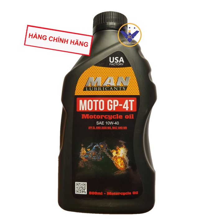 Dầu nhớt xe máy cao cấp tổng hợp MAN Moto GP 4T 10W-40 1L