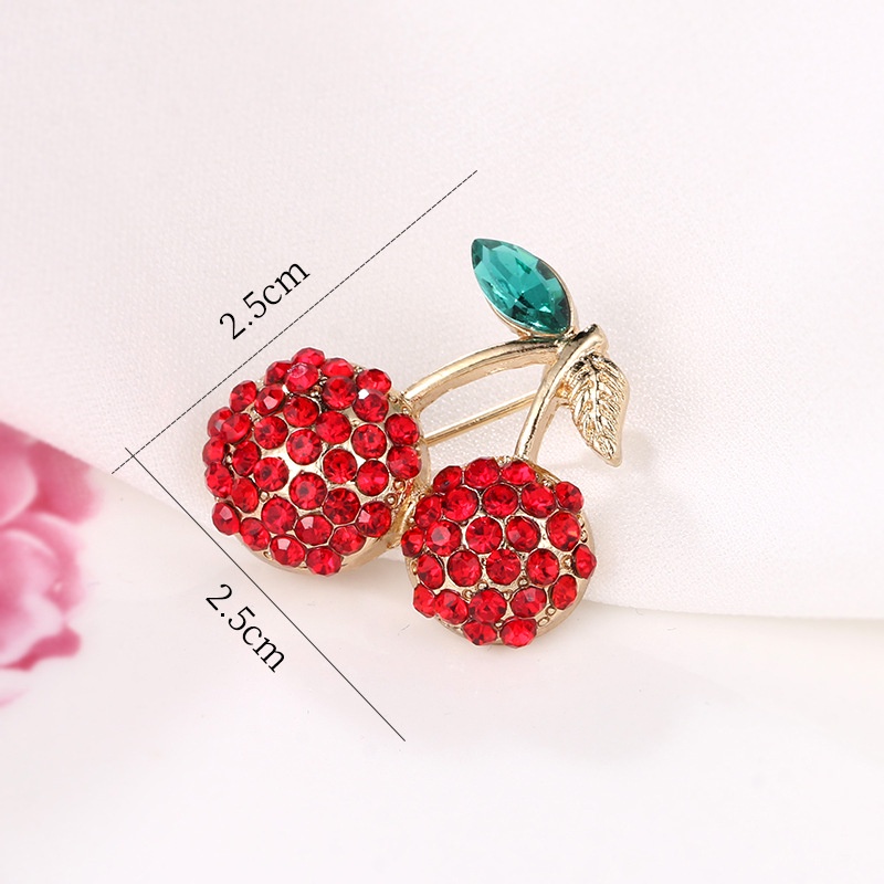Trâm Cài Áo Hình Trái Cherry Dễ Thương