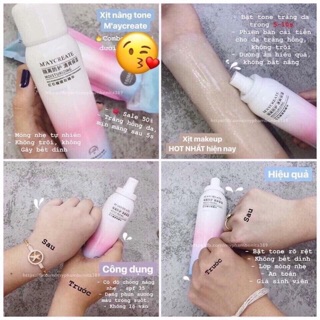 Xịt makeup body MAYCREATE