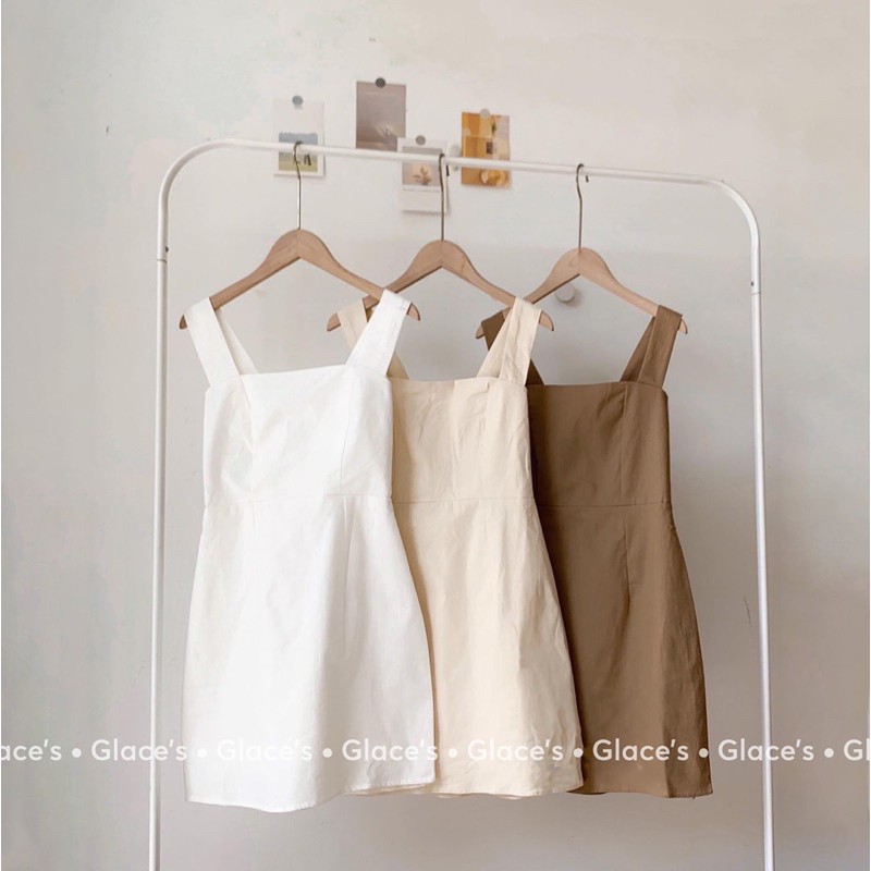 [HOT TREND+Ảnh video thật] Váy hai dây bản to ⚡ FREESHIP⚡ Váy hai dây dáng body ôm nhẹ,bo chun lưng, phong cách Hàn Quốc | BigBuy360 - bigbuy360.vn