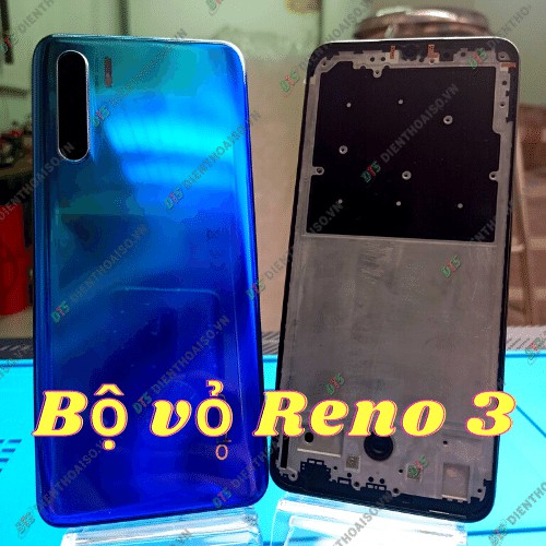 Vỏ bộ oppo Reno màu xanh và đen