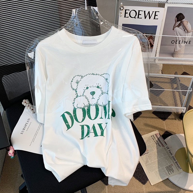 NRVP Áo Thun Nữ Tay Ngắn In Hình Phong Cách Hàn Quốc Thời Trang Mùa Hè 2022