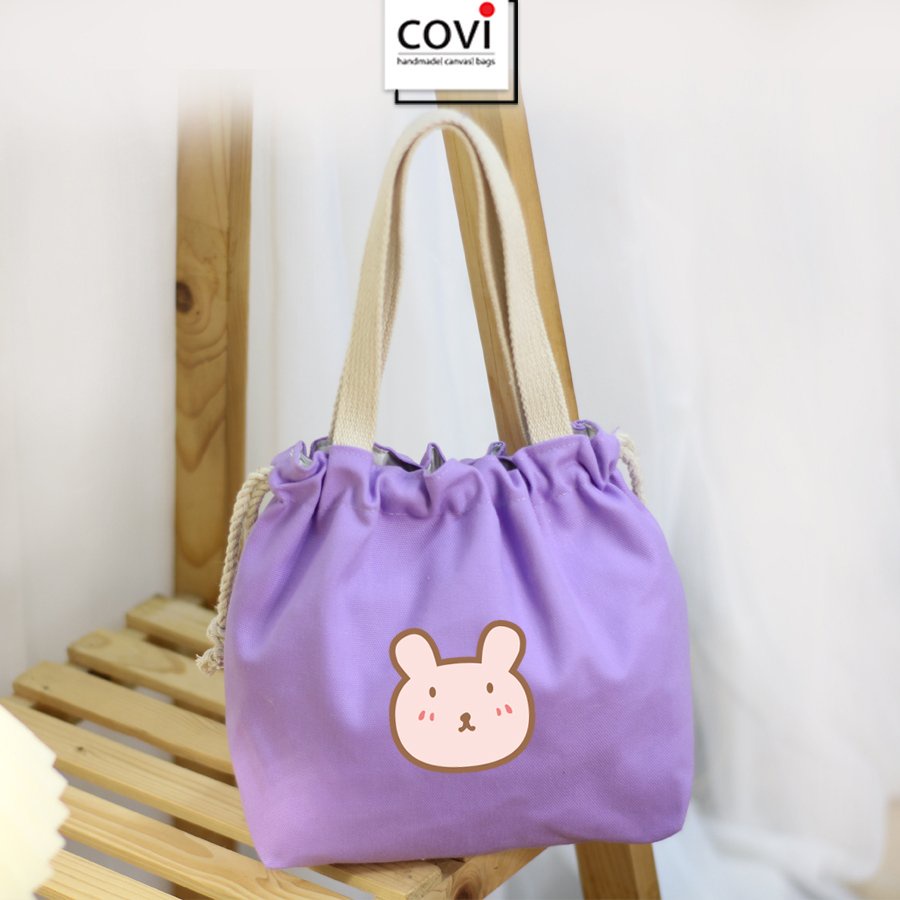 Túi Đựng Hộp Cơm Văn Phòng Dây Rút Nhiều Màu Thương Hiệu COVI