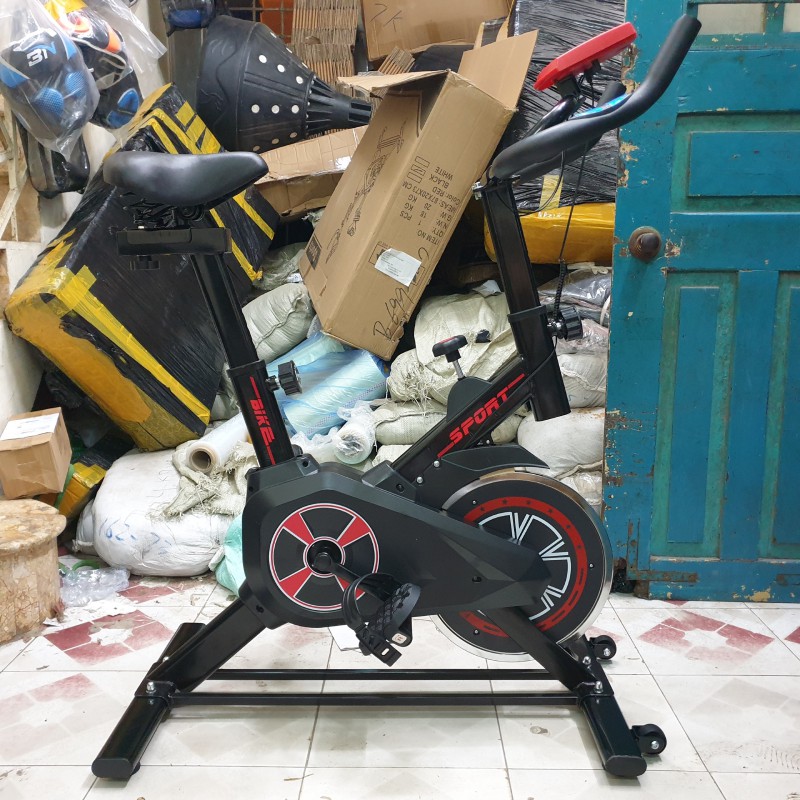 Máy chạy bộ xe đạp thể dục tại nhà Queen Sport X9 tặng trụ đấm bốc + đồng hồ + đo nhịp tim + má phanh +giá đỡ điện thoại