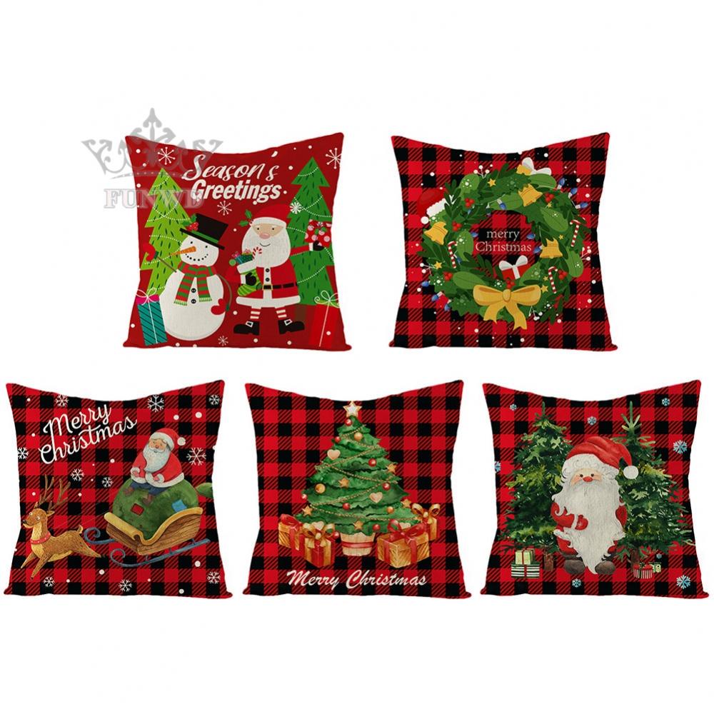 Vỏ Gối In Chữ Merry Christmas Năm 2021 Mới