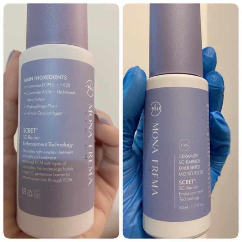 [ Tặng kem chống nắng Image ] Tinh chất khoá nước Mona frema CMS Cermide SC- Barier Emulsified Moisturizer 50ml