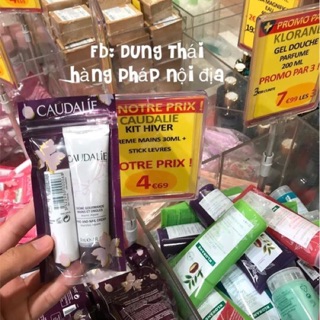 Set kem dưỡng da tay và son dưỡng môi Caudalie