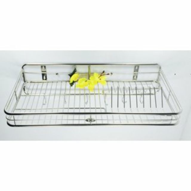 Kệ chén treo tường 1 tầng inox ( 30x60cm)