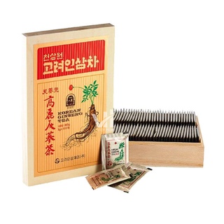 Trà hồng sâm hàn quốc hộp gỗ 100 gói * hàng chính hãng