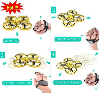 Máy Bay Điều Khiển| cảm ứng tay NEW| Loại 1 Từ Xa Drone Y01  - Dùng Cảm Biến  Cử Chỉ Tay