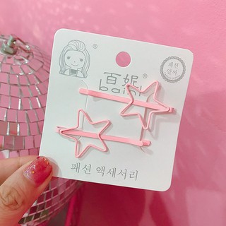 Set 2 kẹp tóc trái tim/ngôi sao