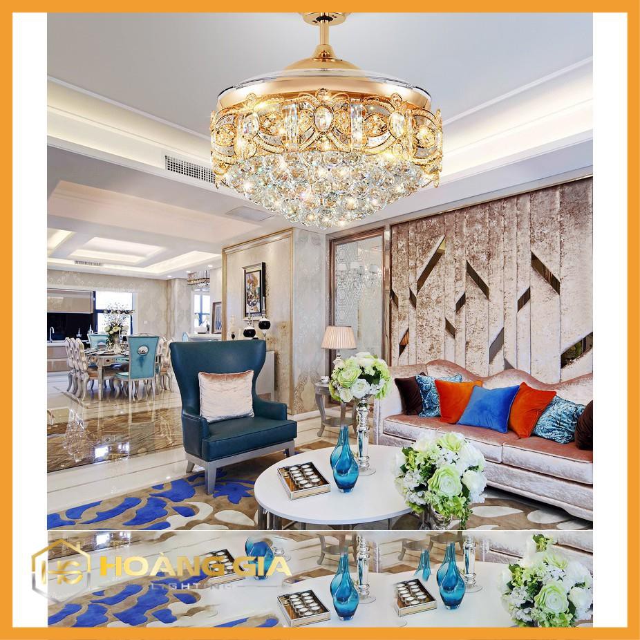 Quạt trần đèn dấu cánh, quạt trần phòng khách ST1812- cánh cụp cánh xòe có 3 chế độ ánh sáng sang trọng-điều khiển từ xa | BigBuy360 - bigbuy360.vn