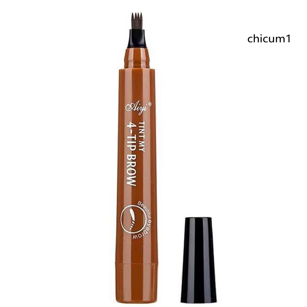 Bút Kẻ Chân Mày Chia 4 Nhánh Kháng Nước Bền Màu Độc Đáo