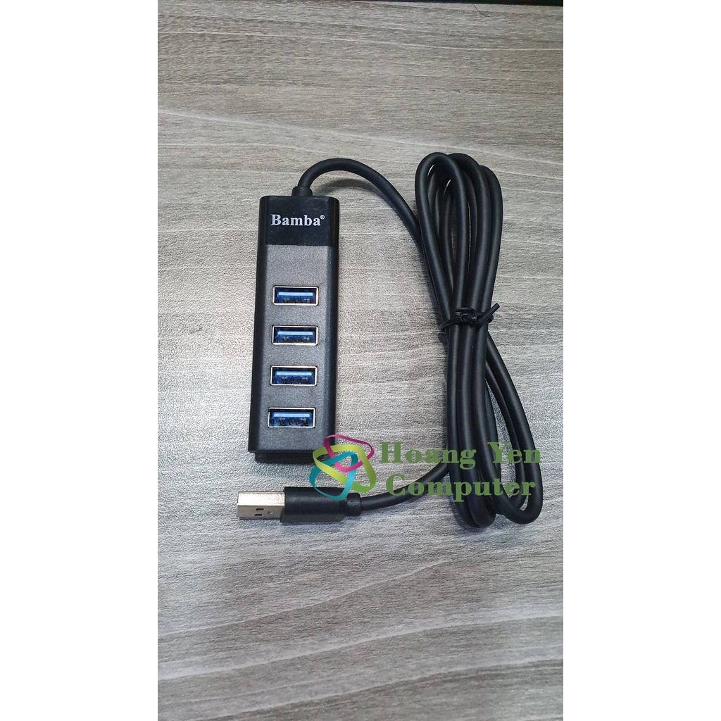 Hub USB 4 Cổng Bamba B1 2.0, Bamba B3 30 chính hãng - BH 12 Tháng - Hoàng Yến Computer