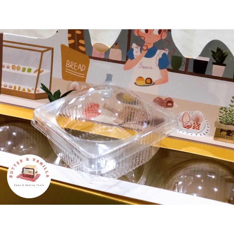 Set 50 Hộp Pet Nắp Cầu Đựng Bánh Trung Thu 50-80Gram
