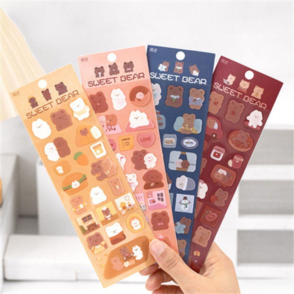 MAG Bộ 2 Tấm Sticker Dán Trang Trí Nhật Ký Hình Hoạt Hình
