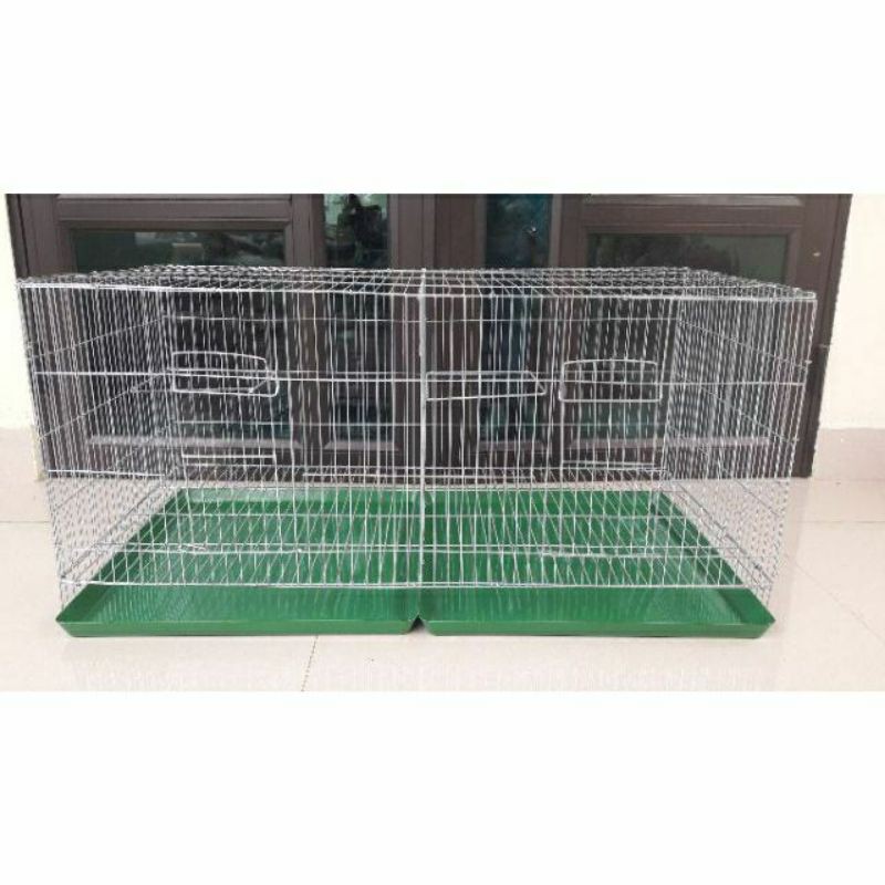 Lồng 1m2x50x50 nuoi chim, gà tre, gà cảnh 2 ngăn, nan dày chống chuột.