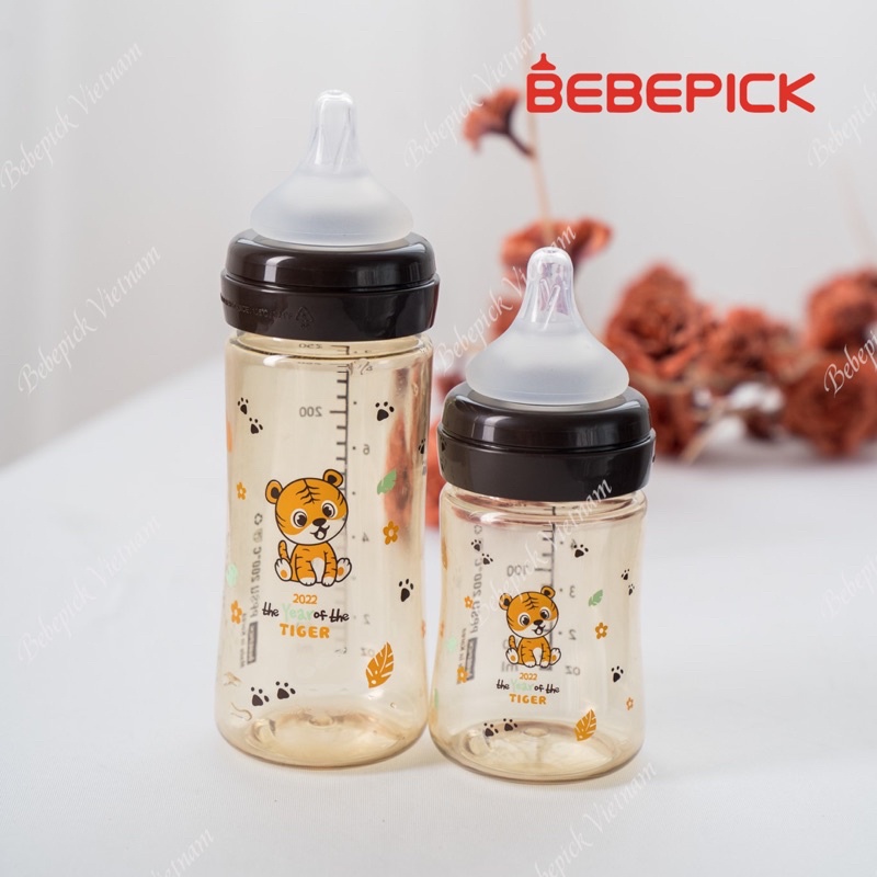 Bình sữa Bebepick (phiên bản Tết 2022) 150ml - 250ml núm ti tự chọn