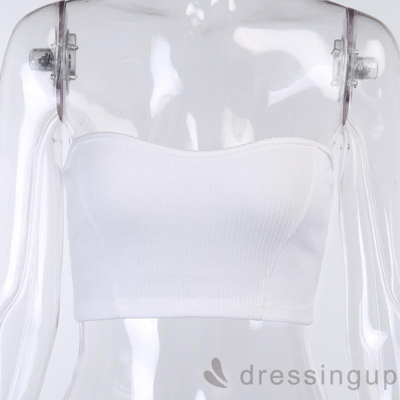 Áo croptop màu trơn nâng ngực quyến rũ dành cho nữ