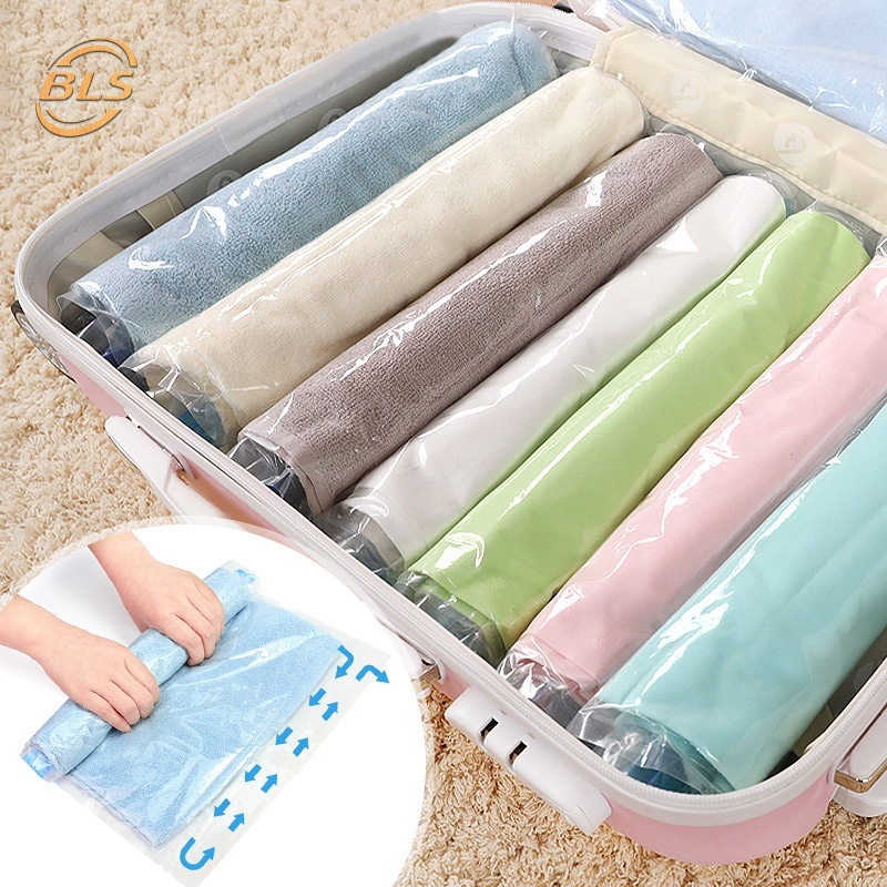 Túi Nhựa PE Trong Suốt Hút Chân Không Đựng Quần Áo/Quần Lót Mang Đi Du Lịch