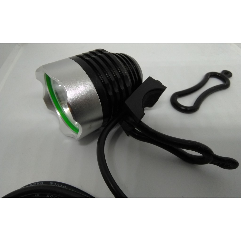 Đầu đèn pin xe đạp kiêm đèn pin đội đầu 5V nguồn USB