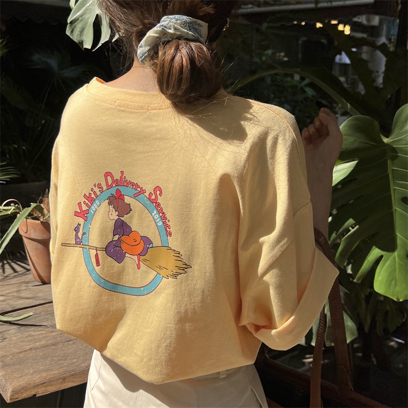 Áo Thun Ngắn Tay In Họa Tiết Hoạt Hình Thời Trang Mùa Hè Cho Nữ