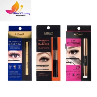 Mascara Nongchat 2 đầu giúp dài, tơi, cong mi, chống nước 24h