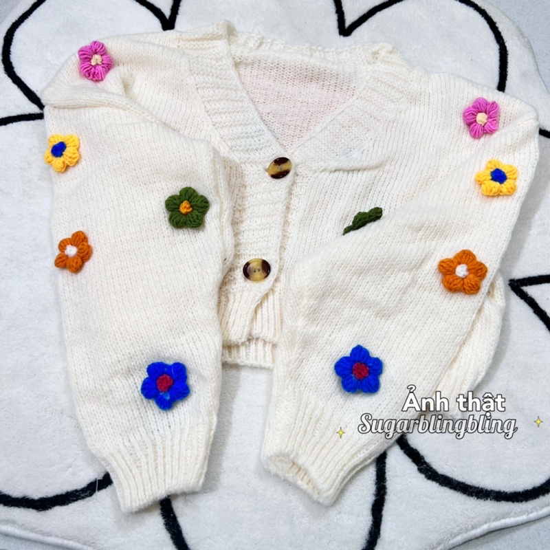 ÁO KHOÁC CDG LEN HOA NỔI, KHOÁC CDG HOA NỔI NHIỀU MÀU AK03 | Sugarblingbling