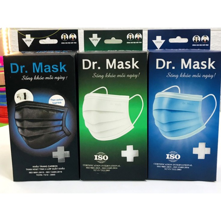 KHẨU TRANG Y TẾ - Dr.Mask CHÍNH HÃNG (kèm giấy chứng nhận hàng chính hãng)