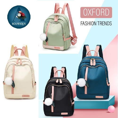 A'Boutique - Balo Oxford nữ phối màu tương phản - không thấm nước