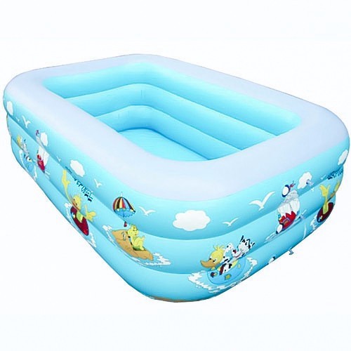 Bể Bơi Cho Bé, Bể Bơi Phao Cho Bé 3 Tầng 1M8 - 180x130xCao55Cm, Hàng Loại 1 Có Đáy Chống Trượt, An Toàn Khi Sử Dụng